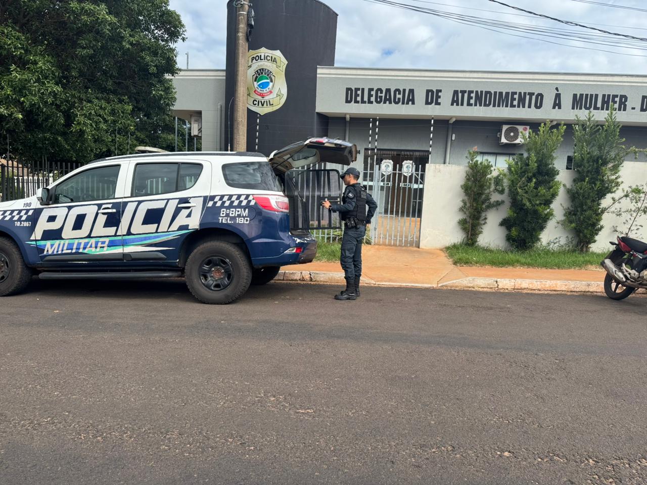 Polícia Militar atende ocorrência de violência doméstica e encaminha autor à Delegacia da Mulher em Nova Andradina