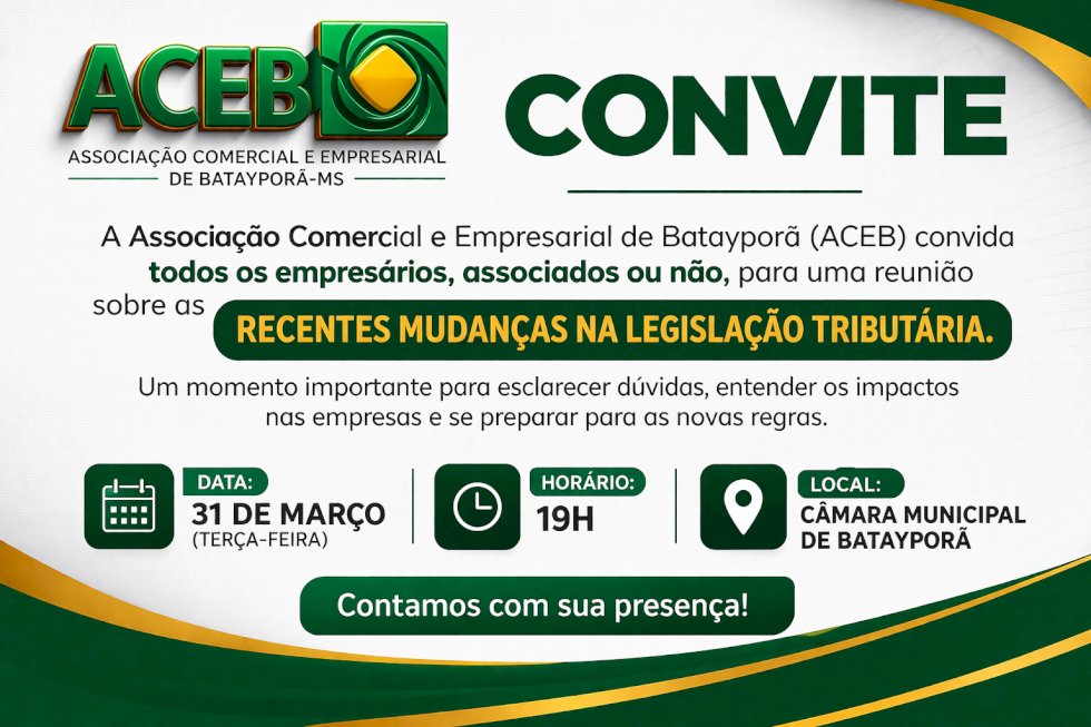 Mudanças na legislação tributária geram dúvidas e mobilizam empresários em Batayporã