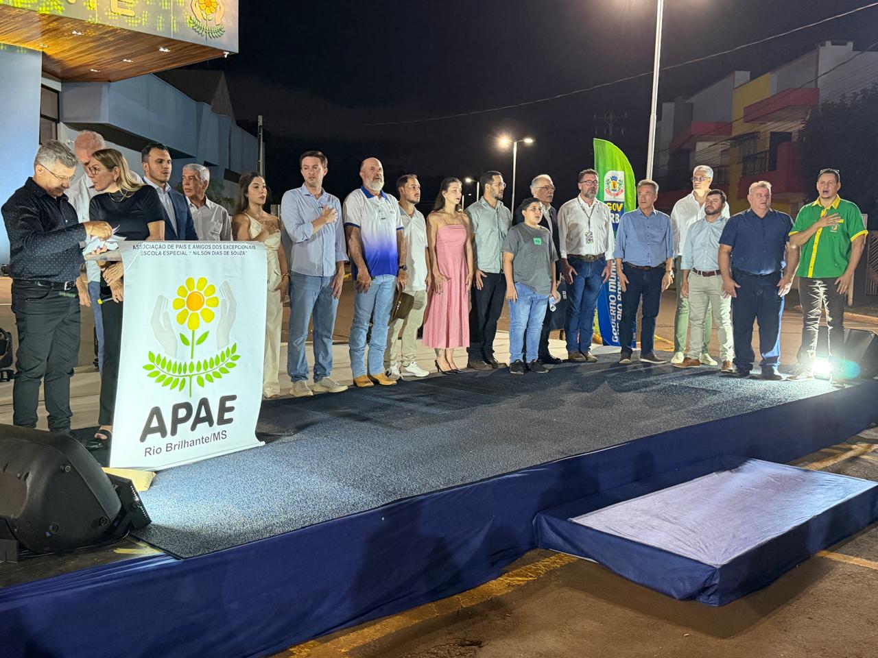 Hashioka destaca importância da APAE de Rio Brilhante durante inauguração da nova sede