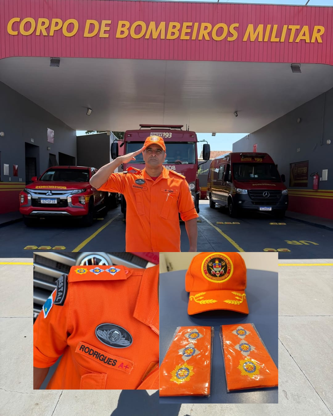 Comandante do 8º Grupamento de Bombeiros Militar em Nova Andradina Eliel Rodrigues é promovido a Major
